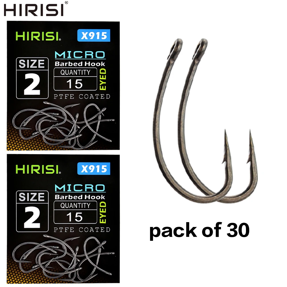 Anzuelos Hirisi para carpa con microbarba