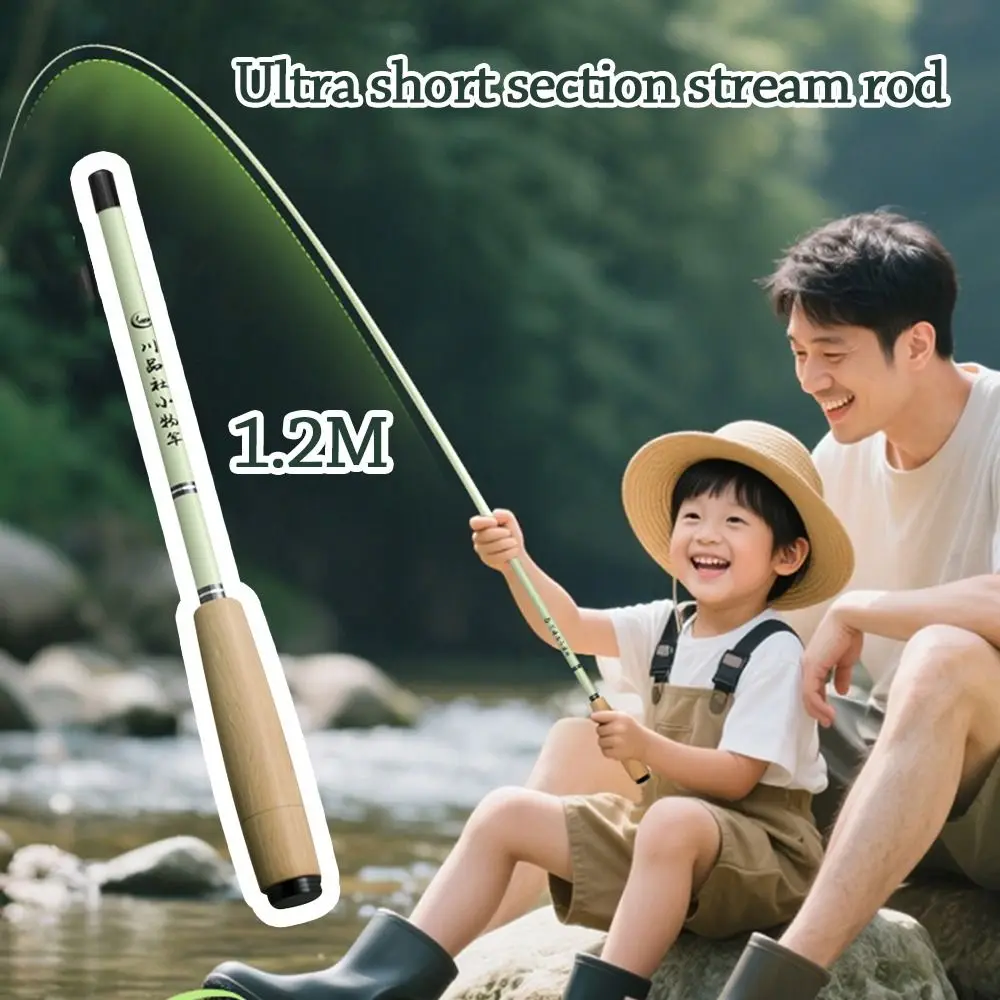 Caña de pesca ultracorta de carbono duro – para arroyos - imagen 4
