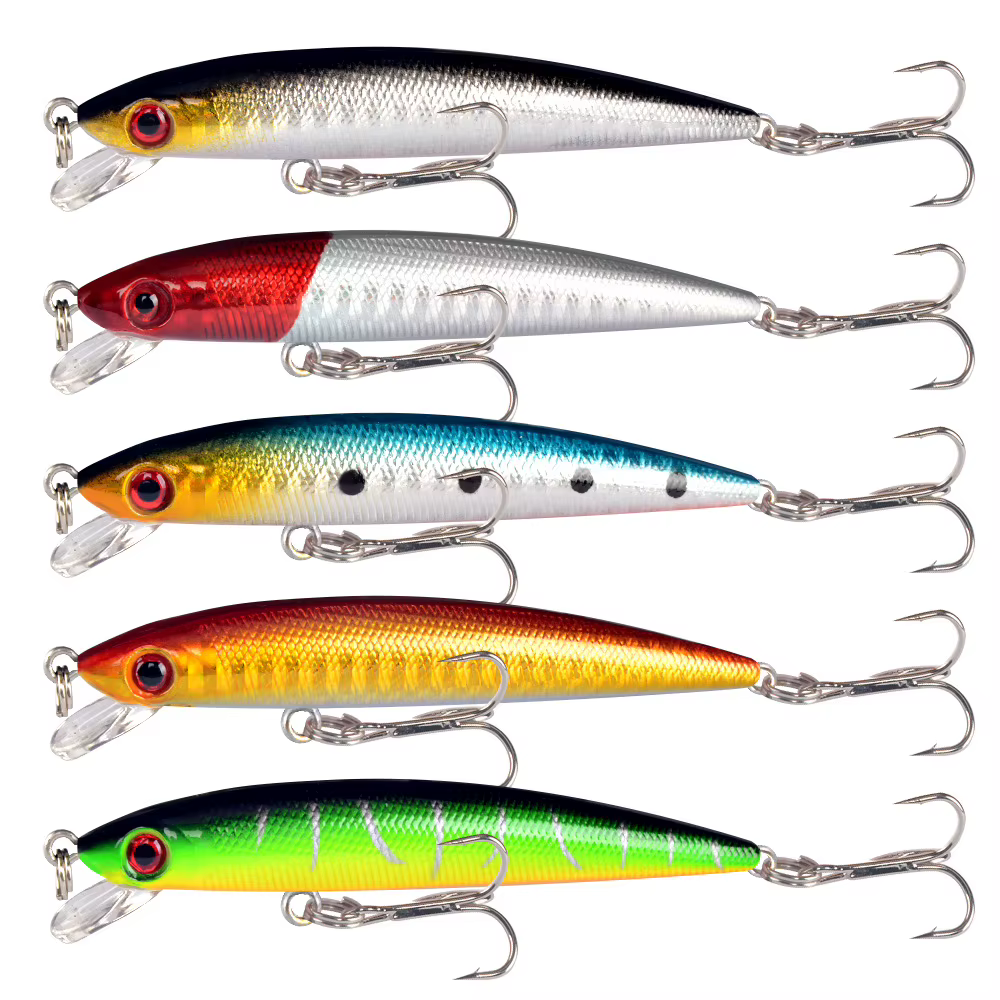 Señuelo Minnow para lubina lucio y carpa trolling cebo duro de pesca - imagen 5