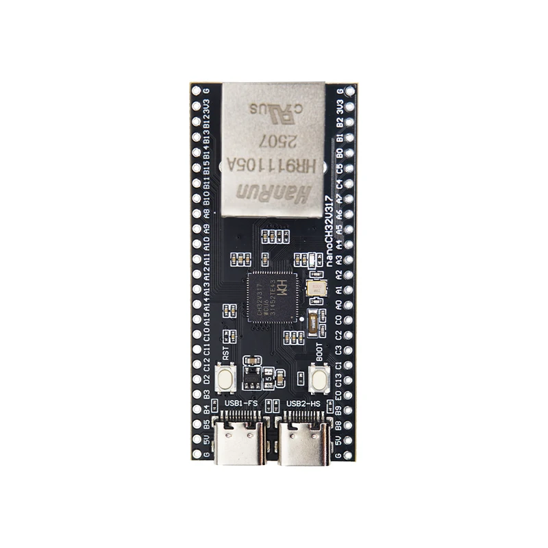 WCH nanoCH32V317: placa de desarrollo RISC-V con USB-C dual