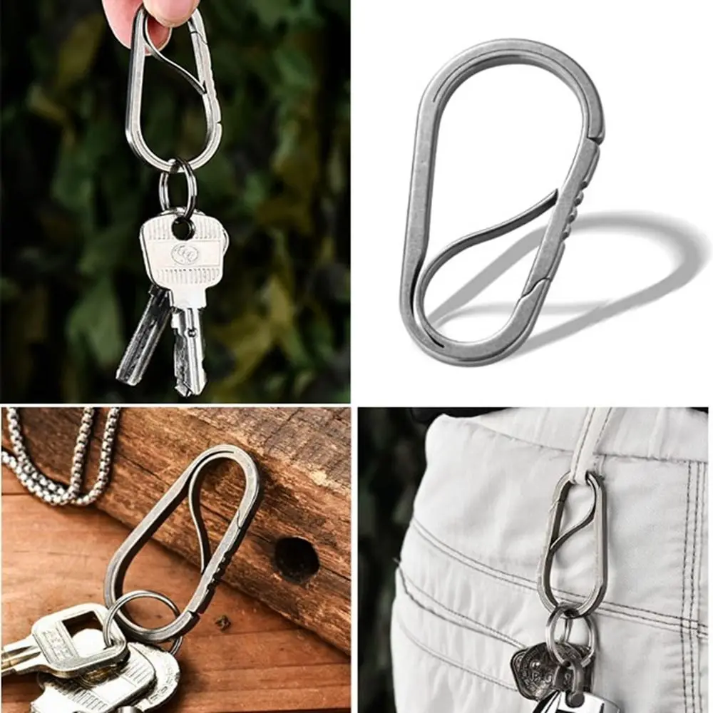 Llavero de titanio ligero mini multifuncional para mochila y coche - imagen 4