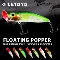 Señuelo de superficie LETOYO con láser para lubina y lucio