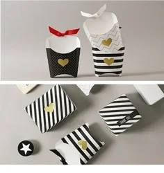 Etiquetas adhesivas de sellado para pasteles y dulces con corazón