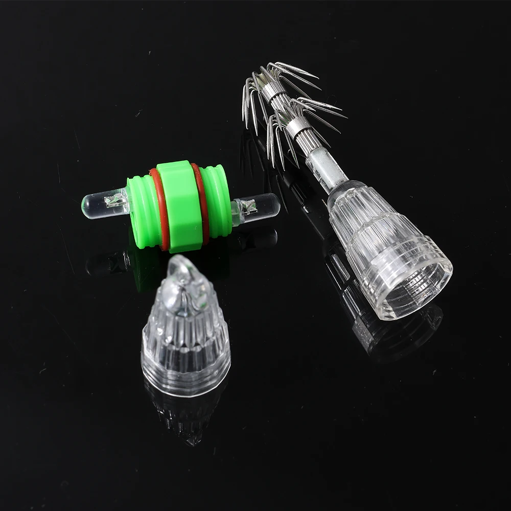 Anzuelo Jig LED para Calamar y Pulpo – Señuelo Luminoso de Pesca Subacuática