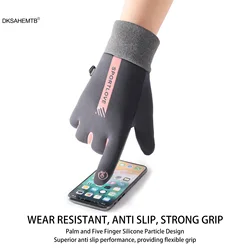Guantes térmicos de pesca con pantalla táctil, cortaviento