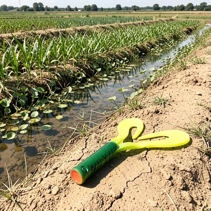 Señuelo vinilo cola doble para lucio y perca en aguas poco profundas - imagen 2