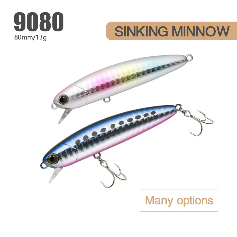Señuelo Zinkende Minnow 80mm vista frontal