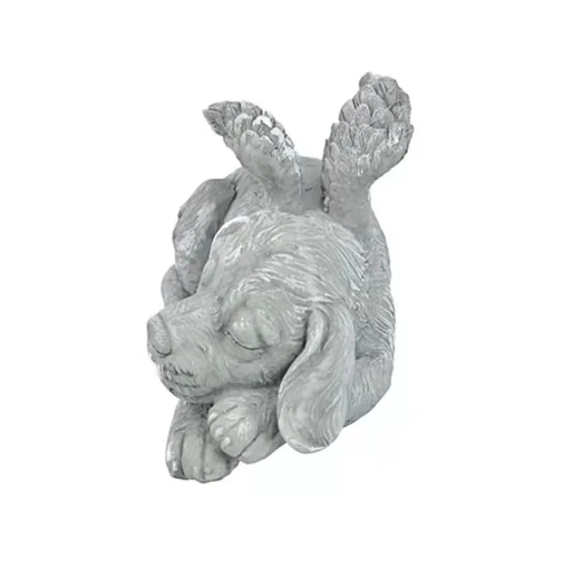Estatua de Resina Ángel para Jardín – Perro y Gato, ideal pescadores - imagen 5