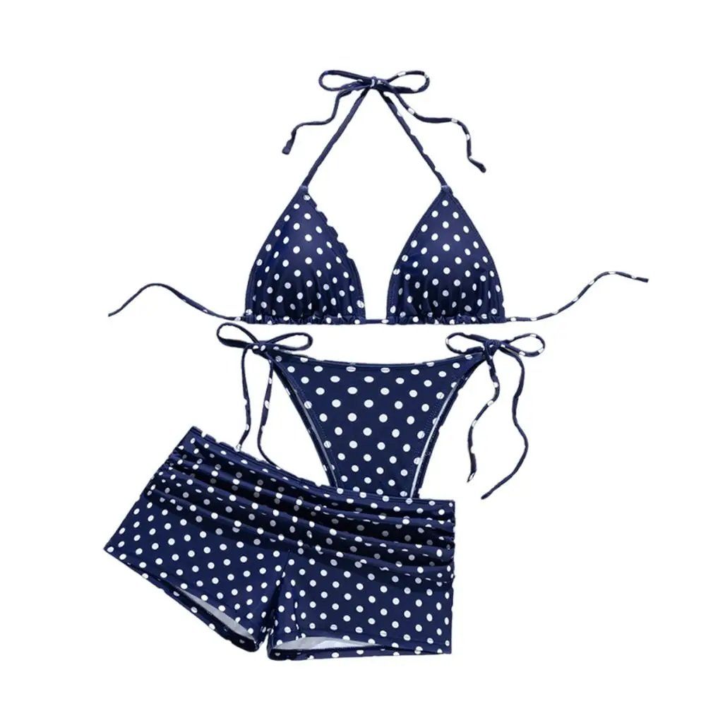 Traje de baño mujer puntos veraniego estampado – estilo playa - imagen 3