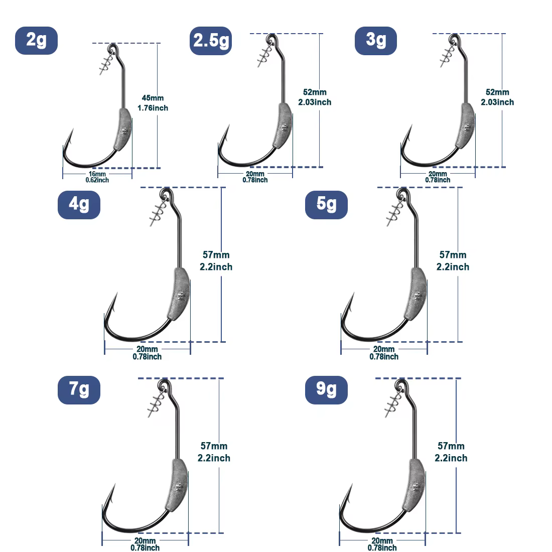 9KM Swimbait EWG con tornillo – Vinilo para lubina