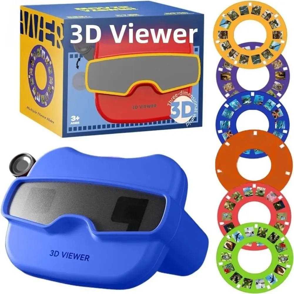 Visor 3D portátil con bobinas, View-Master rojo - imagen 5