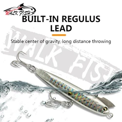 WALK FISH Señuelo lápiz hundible con triple anzuelo, largo alcance
