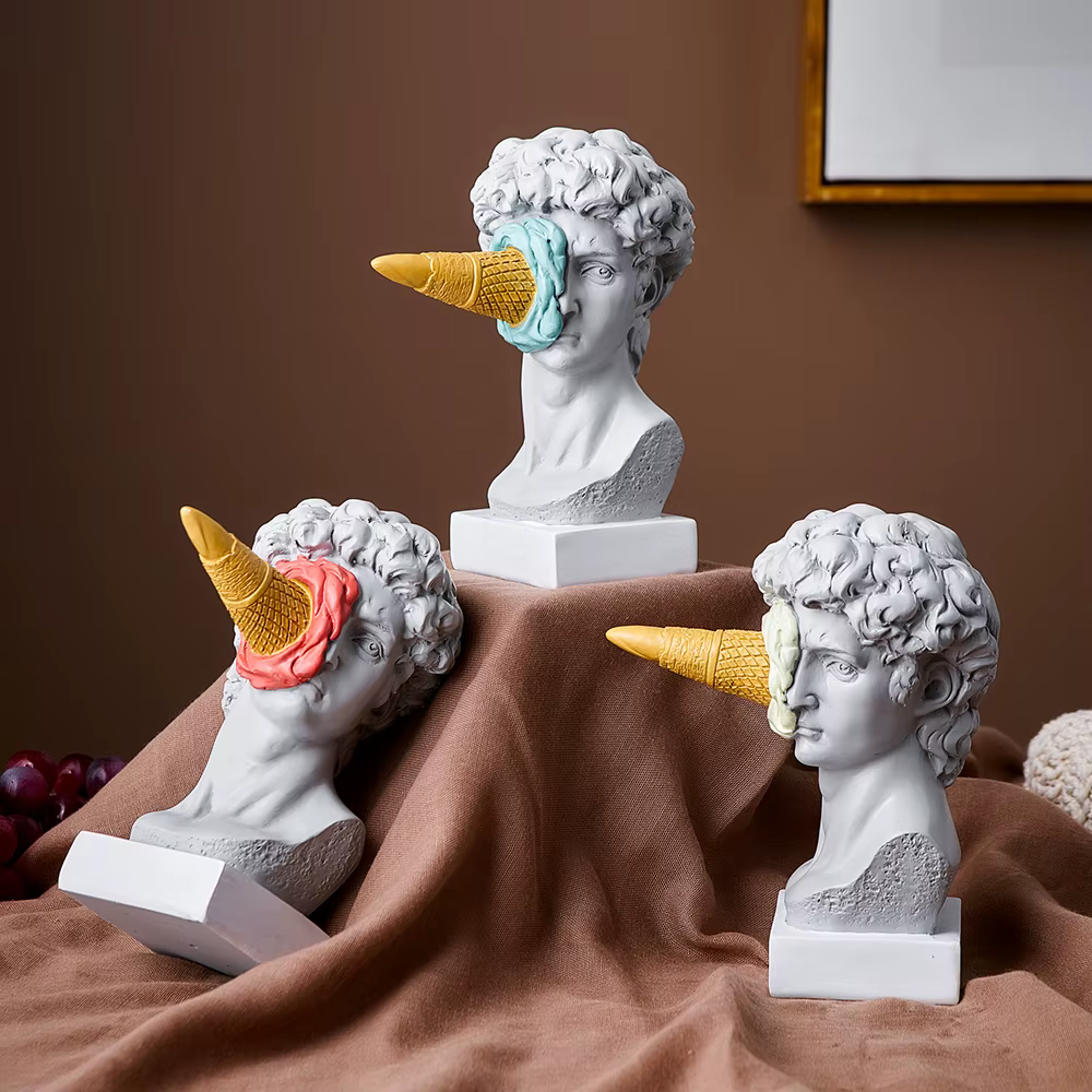 Figura nórdica moderna de David para escritorio y hogar pesca - imagen 5