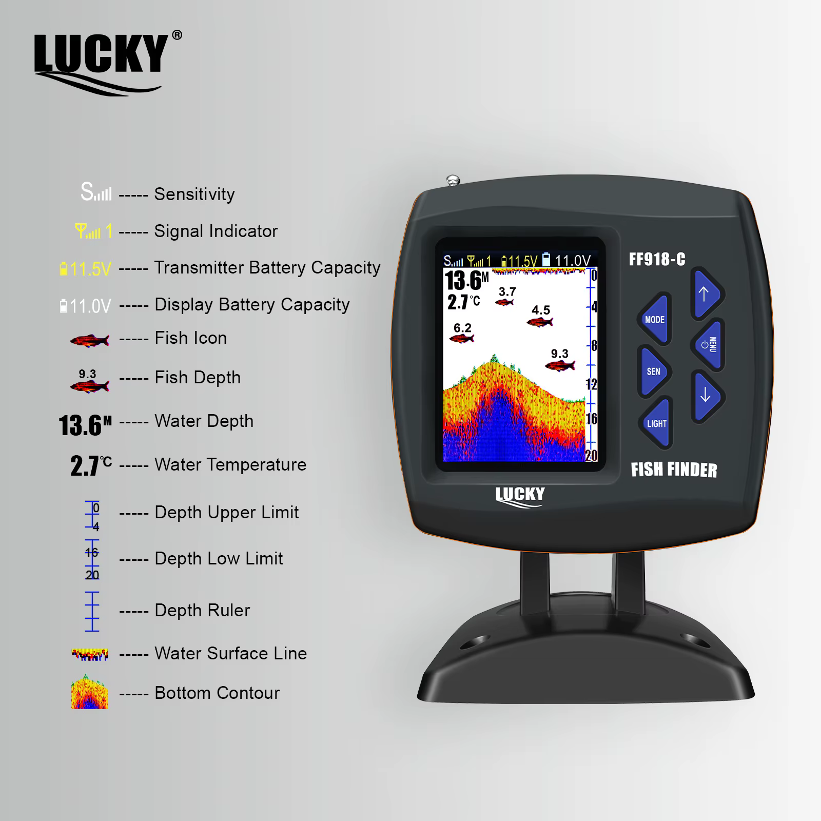 Lucky FF918 Barco cebador rc – Alcance 300m - imagen 4