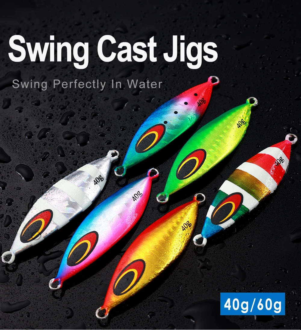 Señuelo CASTFUN jigging lento vista lateral