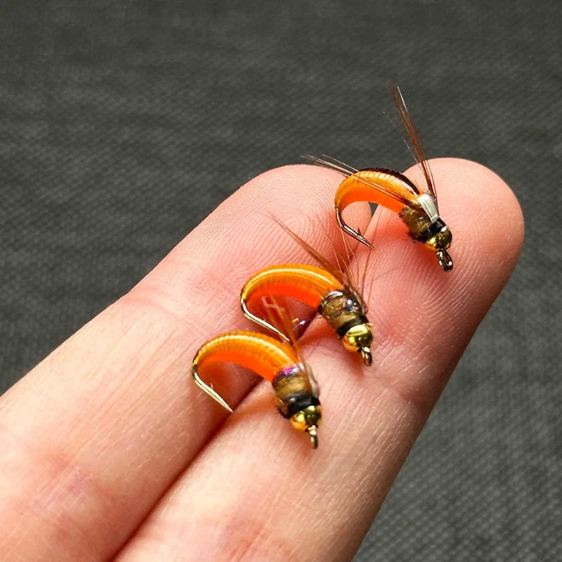 Anzuelos mosca imitación ninfa cobre sinking para pesca de black bass - imagen 2