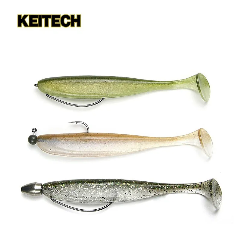 Señuelo KEITECH Easy Shiner en acción bajo el agua