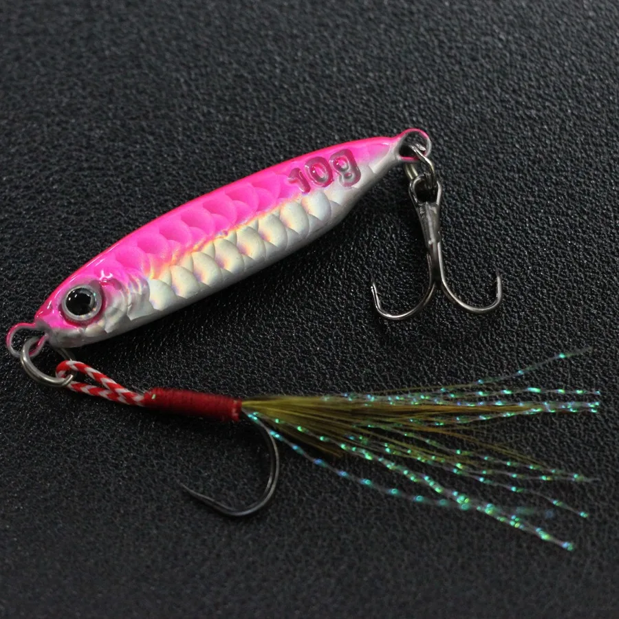 Cuchara de jigging metálica para lubina en agua salada de costa - imagen 3