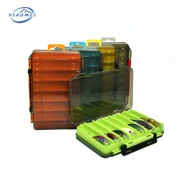 Caja de aparejos de 14 compartimentos para anzuelos y señuelos