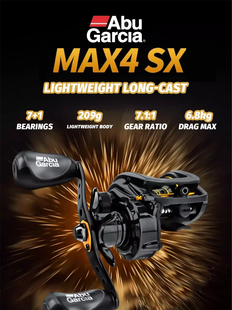 Carrete Abu Garcia MAX4 SX vista lateral