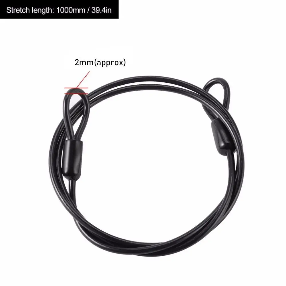 Cable de seguridad antirrobo reforzado con cuerda trenzada de acero - imagen 3