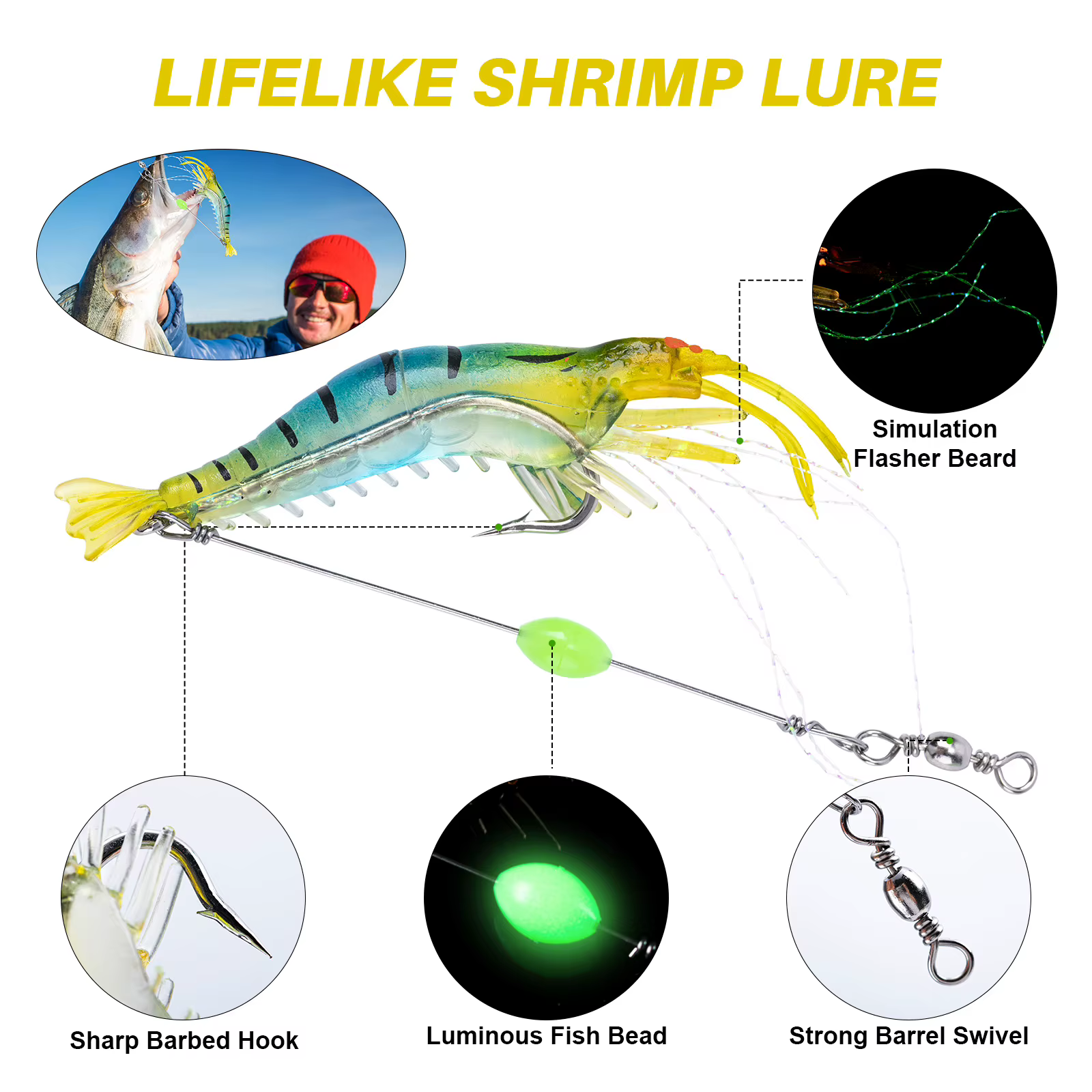 Goture Kit Señuelos Pesca con Caja 2C – Anzuelos Plantillas Accesorios - imagen 5