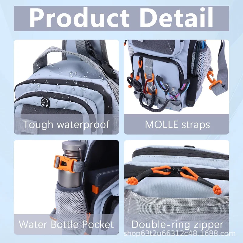 NUNATAK Bolsa impermeable para pesca de cintura resistente al desgaste - imagen 2