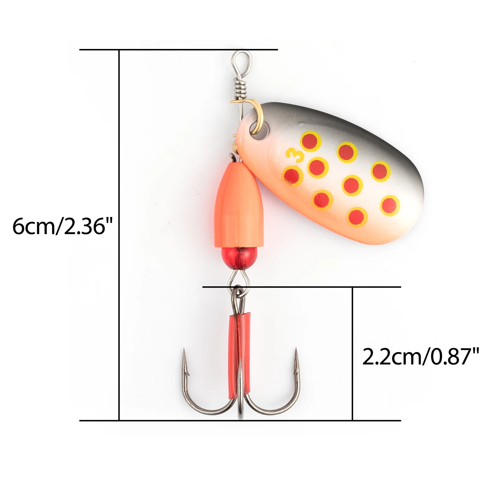 Spinner adecuado para depredadores medianos