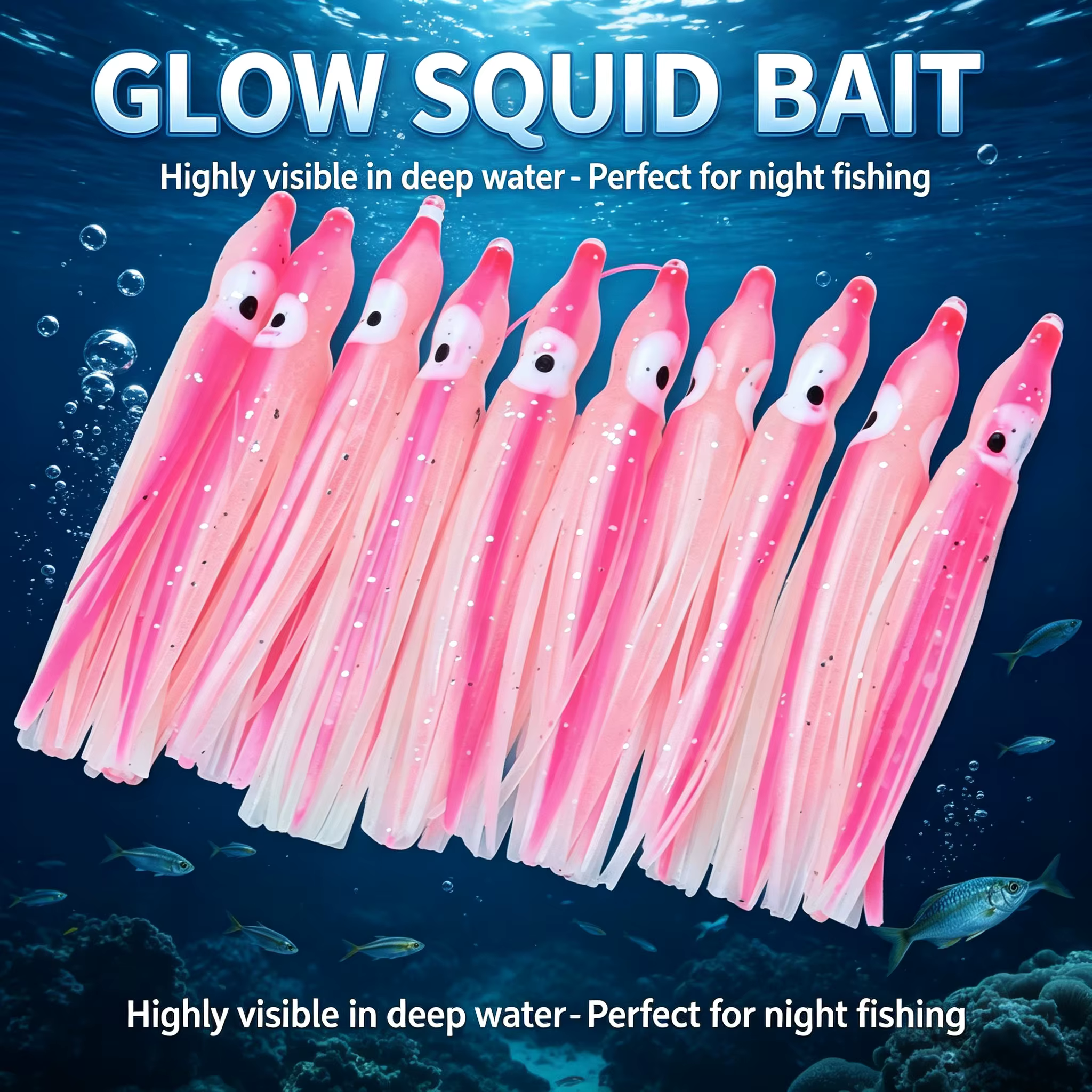 Faldas y señuelos para pesca