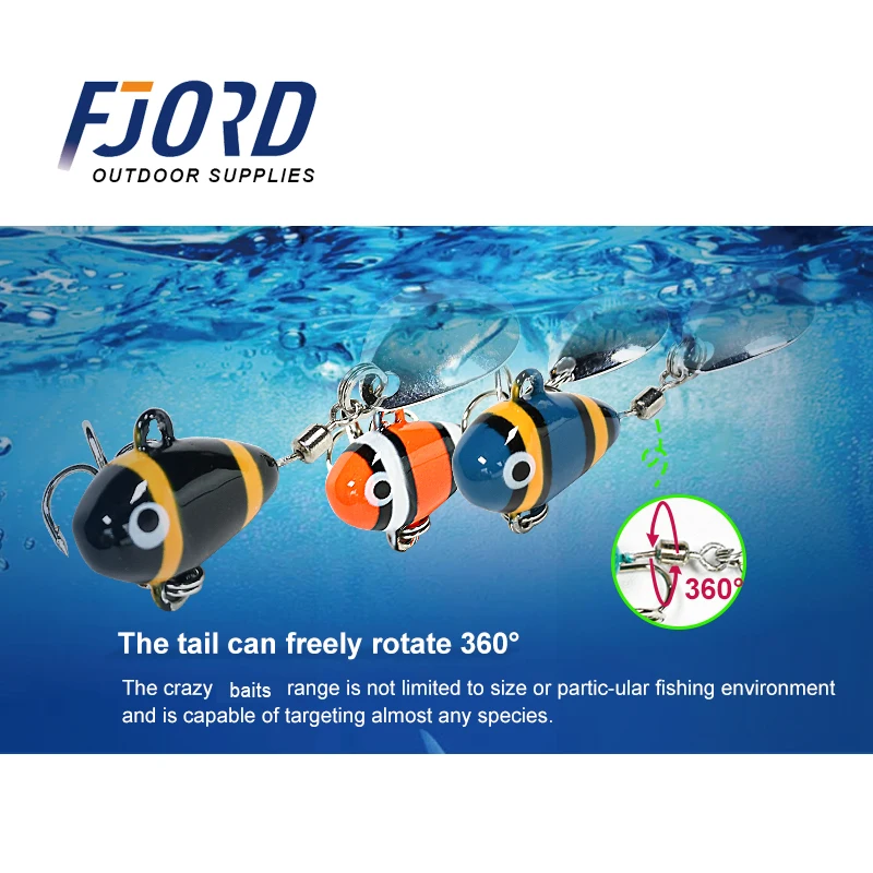 Spinner Metal VIB FJORD – Cuchara cola rápida para shore casting - imagen 4