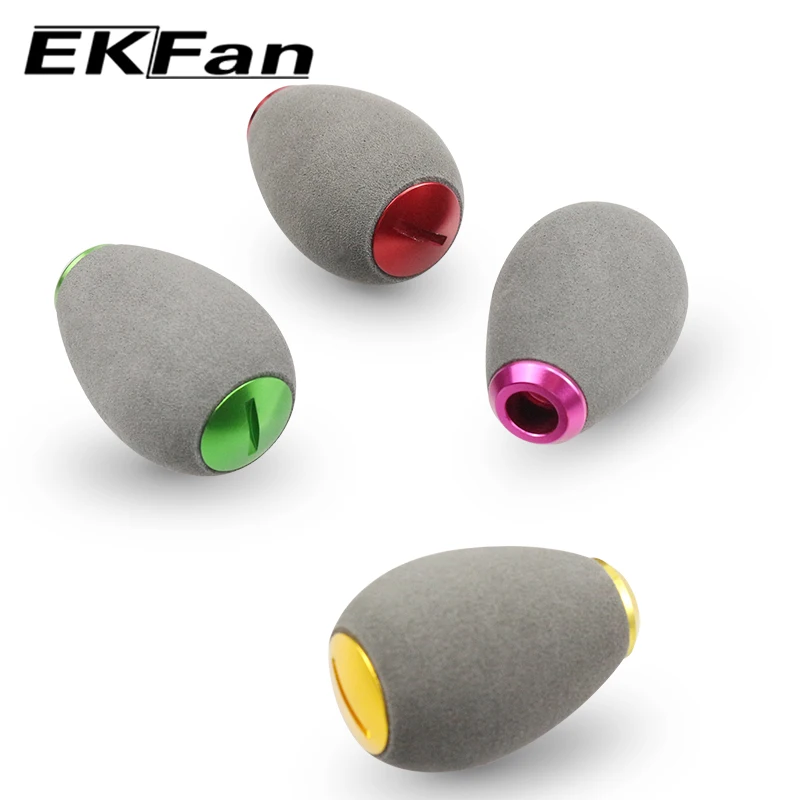 EKFan Knobs de Carrete – Grip EVA gris para pesca spinning - imagen 2
