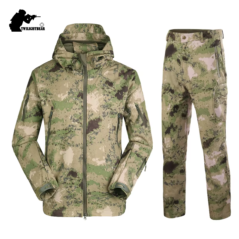 Traje de pesca Softshell impermeable camuflaje - imagen 3