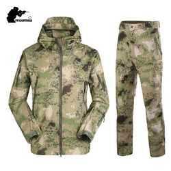 Traje de pesca Softshell impermeable camuflaje