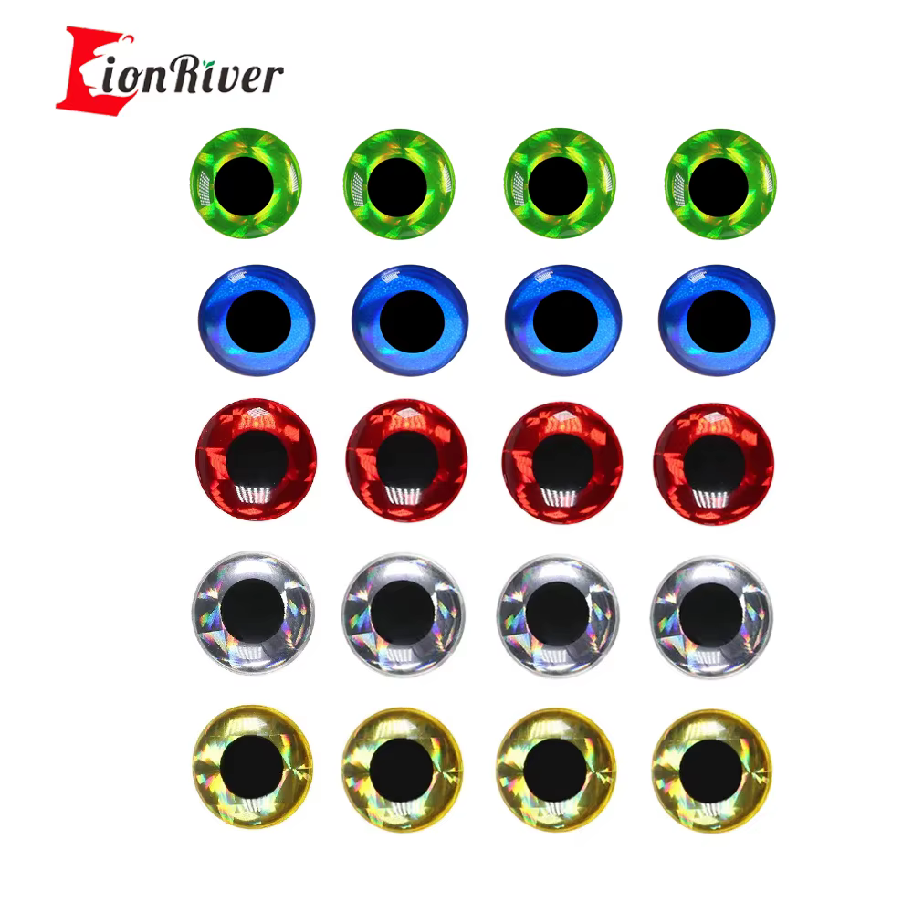Ojos Holográficos 3D Lionriver – Montaje para señuelos artificiales