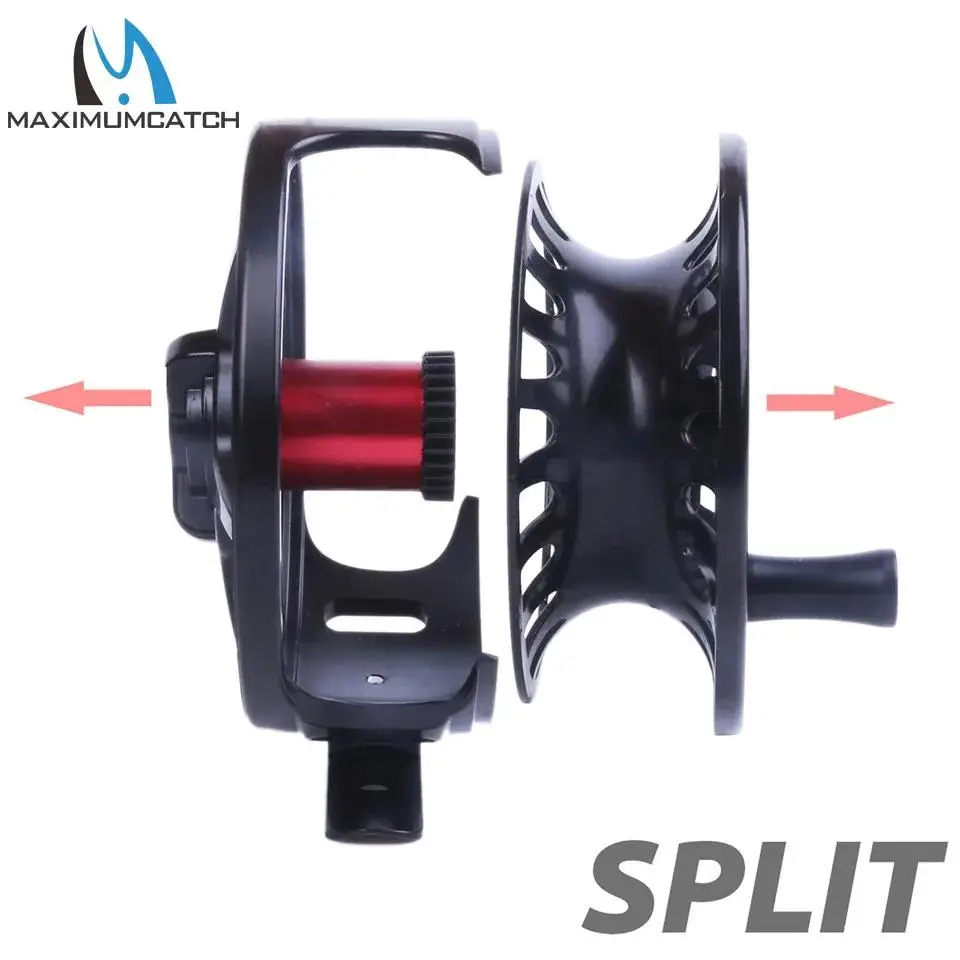 Carrete de pesca con mosca MAXIMUMCATCH DX CNC ambidiestro negro mate - imagen 4