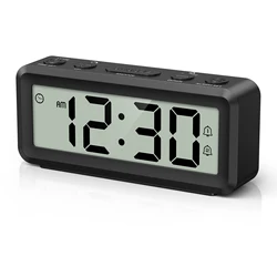 Despertador Digital Portátil Doble Alarma Repetición Fecha Hora Pesca