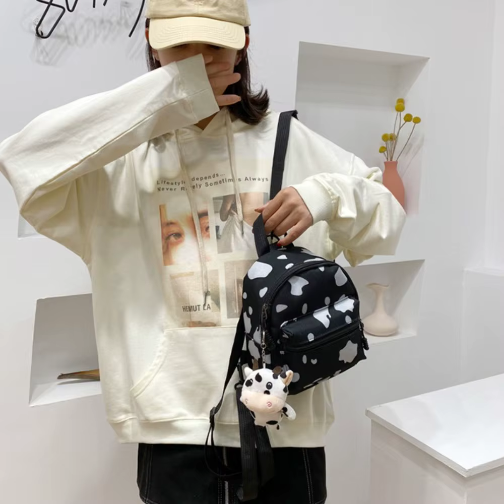 Bolso de viaje para mujer con diseño de vaca y correa ajustable - imagen 3