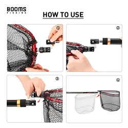 Booms Fishing TM1 Adaptador Conector Caña para Red de Aterrizaje