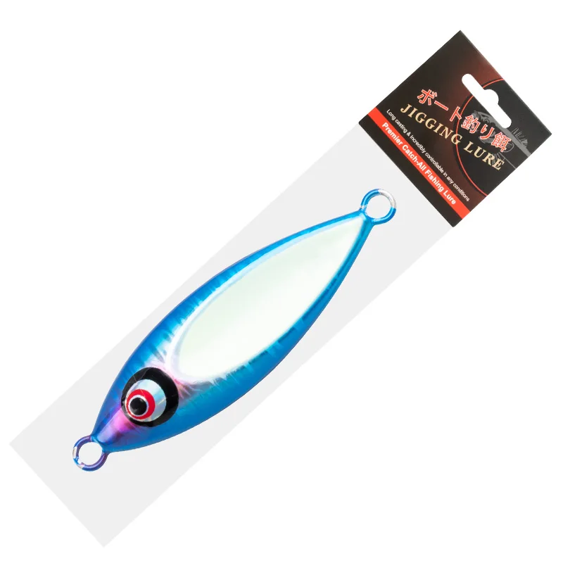 Señuelo Jig metálico TEASER J130 biónico luminoso hundimiento rápido - imagen 5