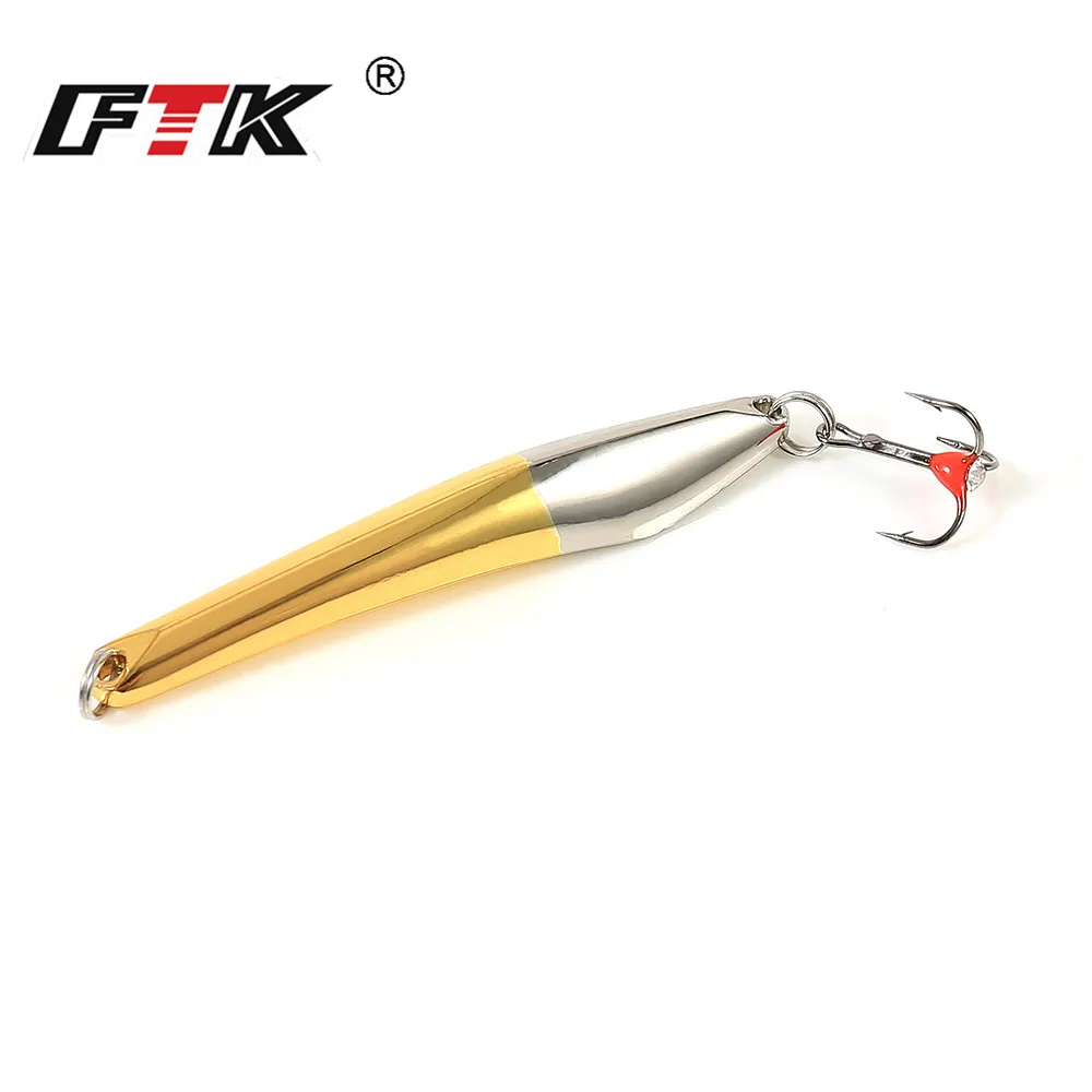 FTK Ice Lure – Jig metálico con anzuelo triple para perca y lucio - imagen 5