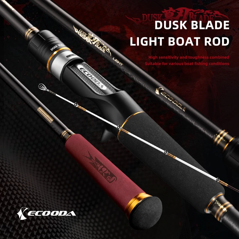 Ecooda EDBL Dusk Caña de pesca para barco carbono 30T con guías SIC - imagen 3