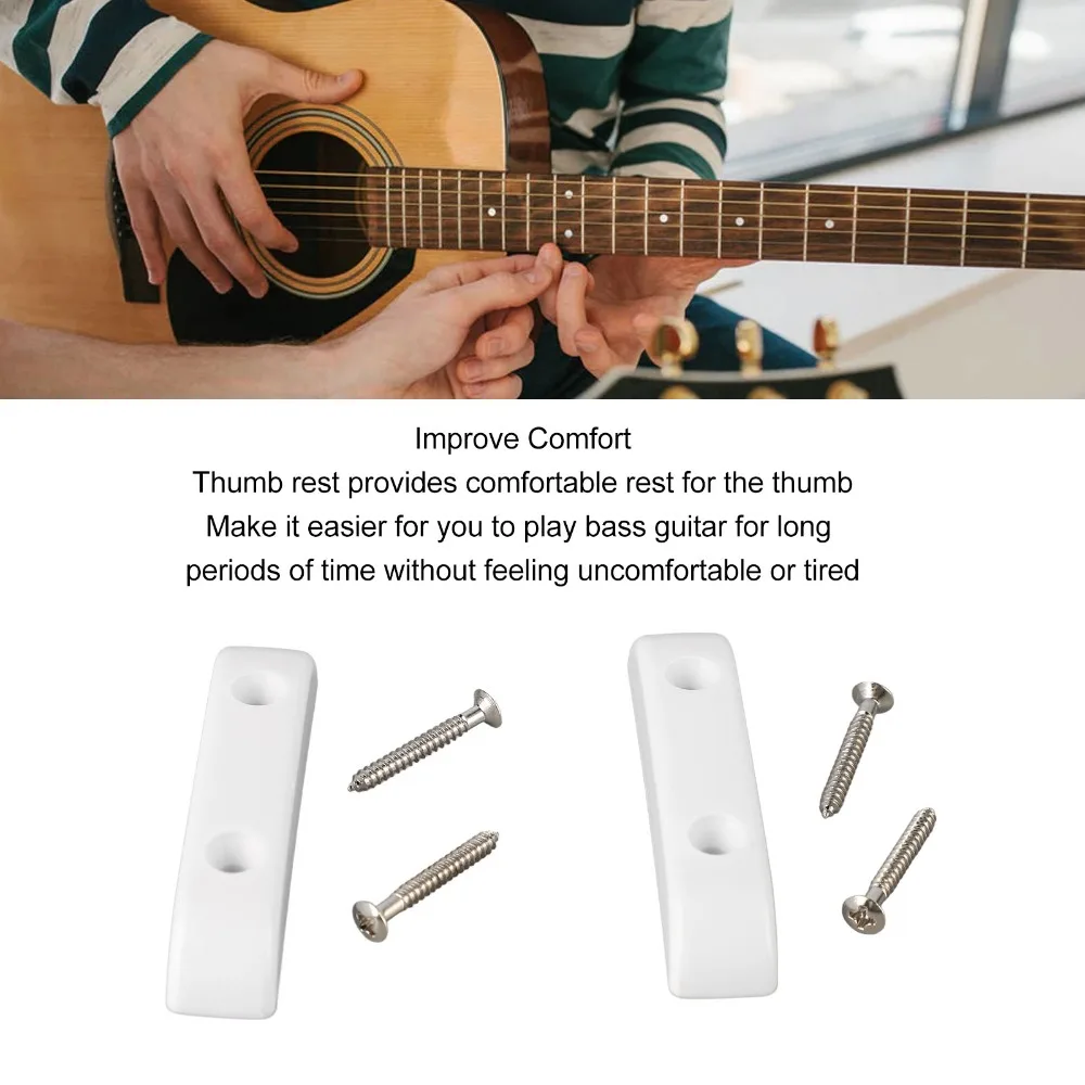 Reposamanos de plástico profesional para guitarra bajo y dedos - imagen 3
