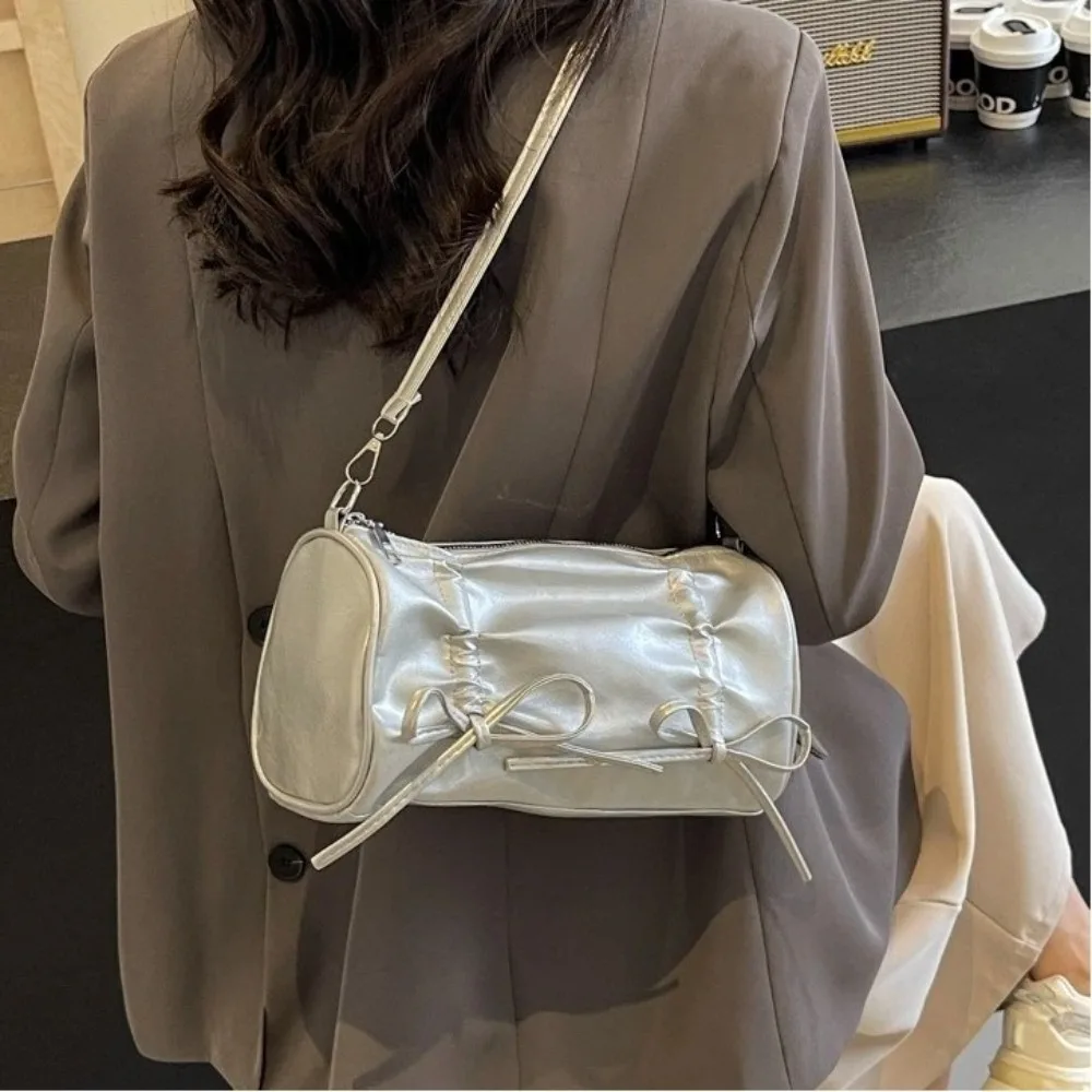Bolso bandolera Y2K de piel sintética con lazo – gran capacidad - imagen 5