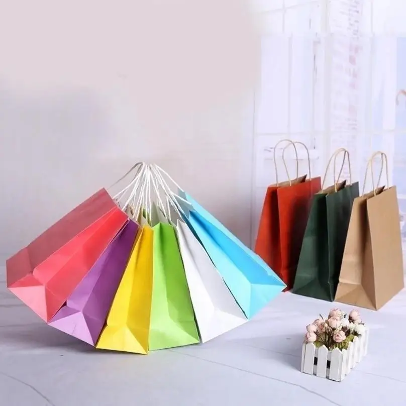 Bolsas de regalo papel kraft con asas para eventos y negocios - imagen 4