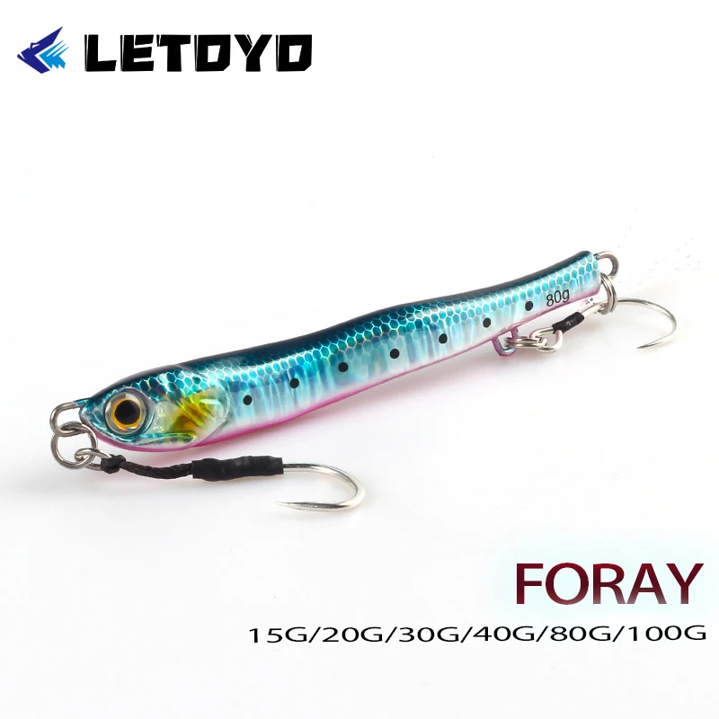LETOYO señuelo metálico luminoso para atún y pesca en costa
