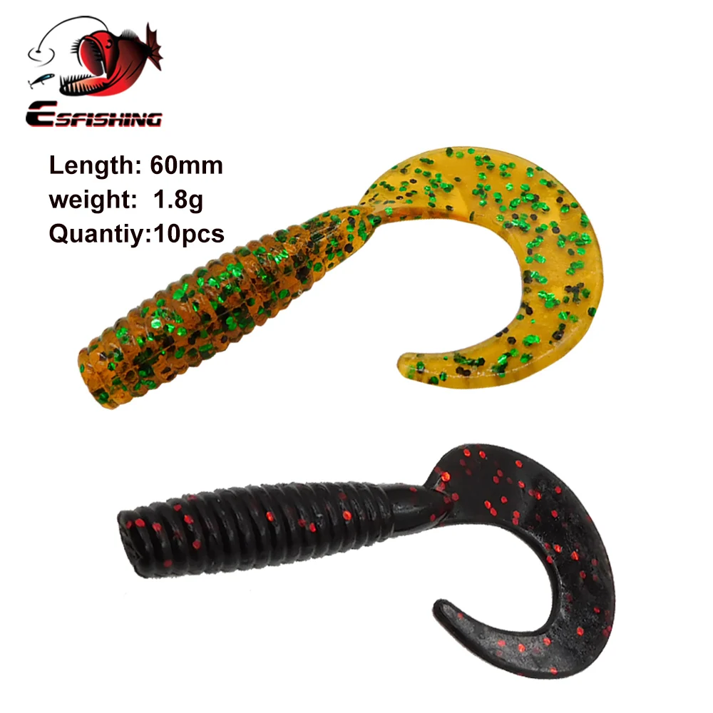 ESFISHING CT60 – Señuelo larva blanda 60mm cola única