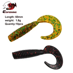 ESFISHING CT60 – Señuelo larva blanda 60mm cola única