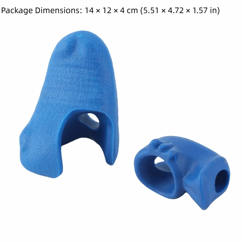Guías de agarre de goma azules para arco de violín