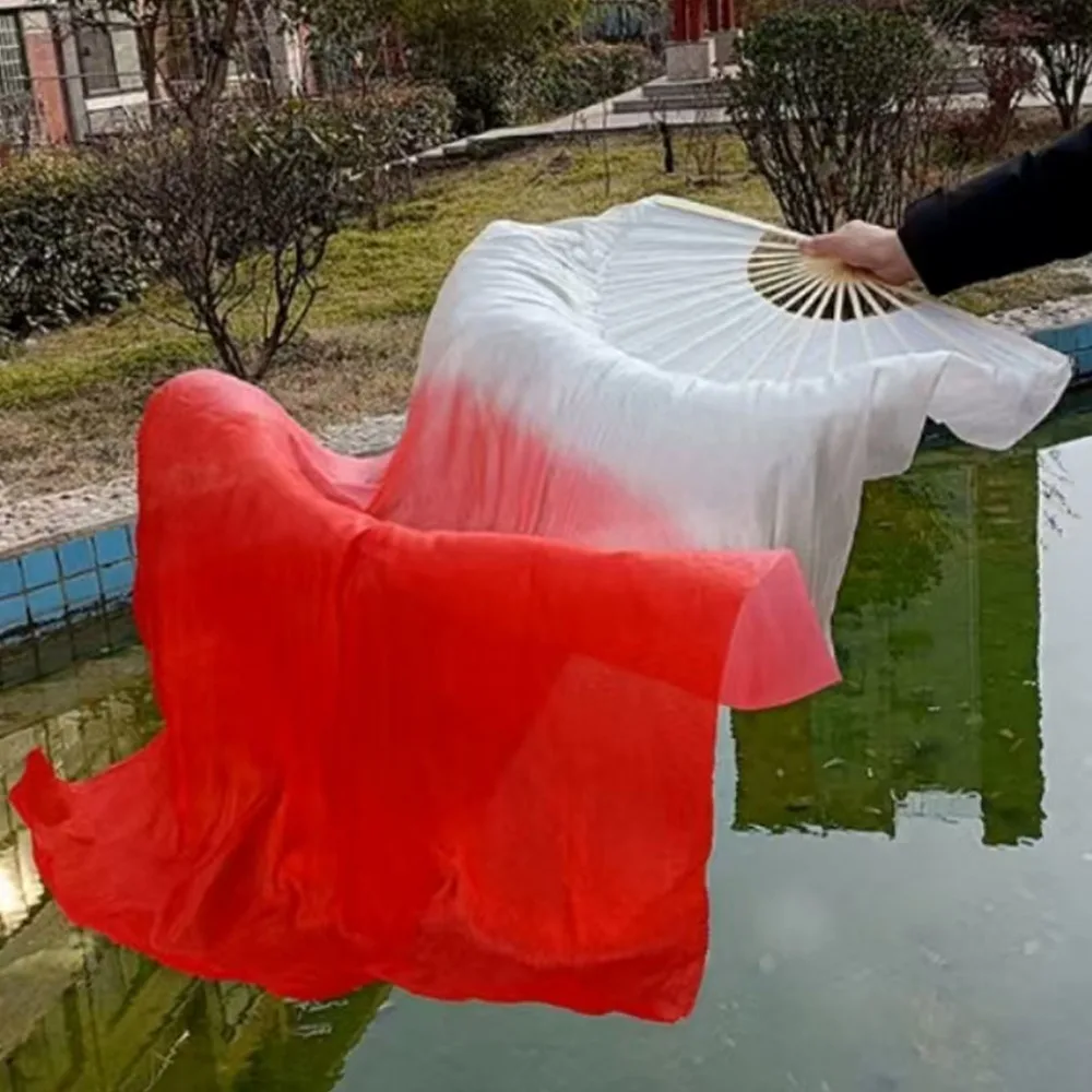 Abanico danza del vientre degradado multicolor – imitación seda - imagen 3