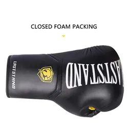 Guantes de boxeo Muay Thai PU gruesos transpirables para entrenar